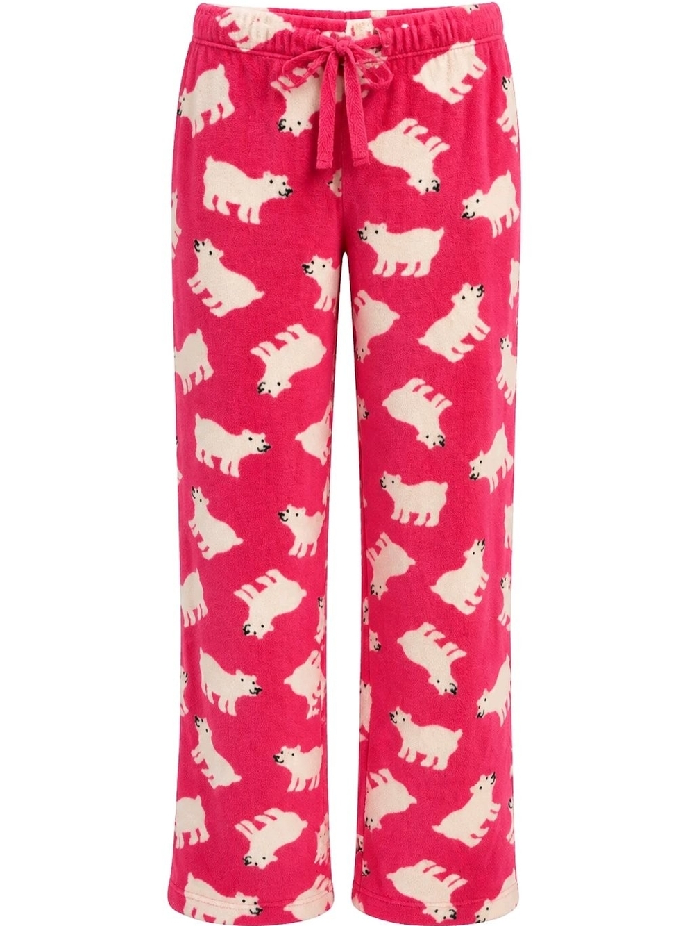 Cozy Pink Polar Bear Fleece Lounge Pants - Picture 2 of 4